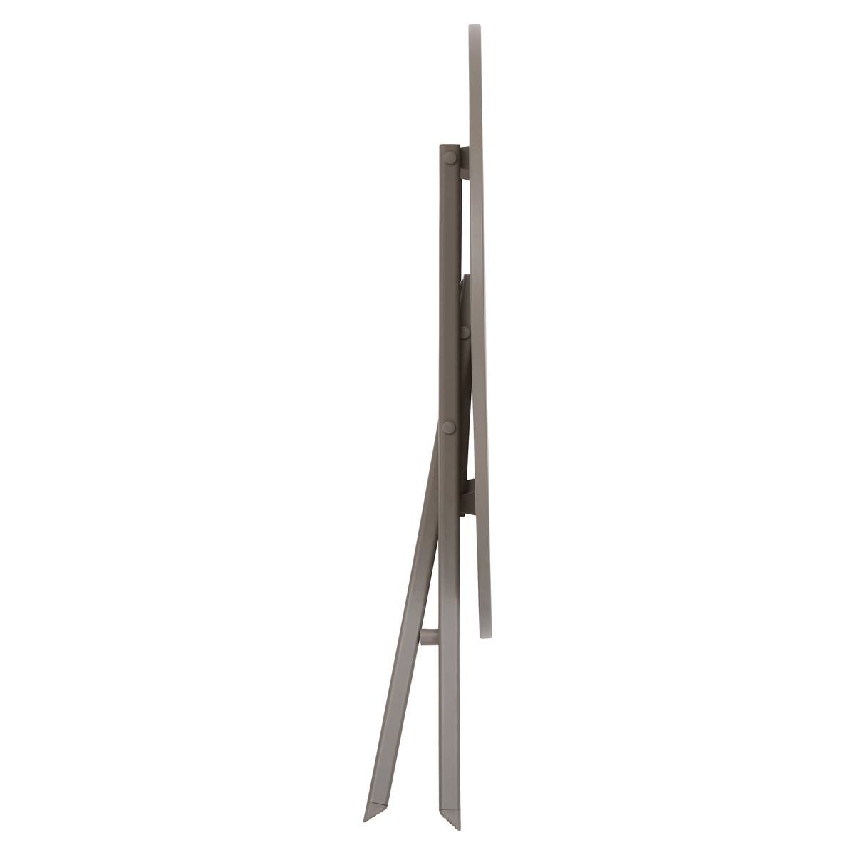 Folding balcony table GREENSBORO Coffee 4 seats - Steel, Reinforced anti-rust treatment Coffee