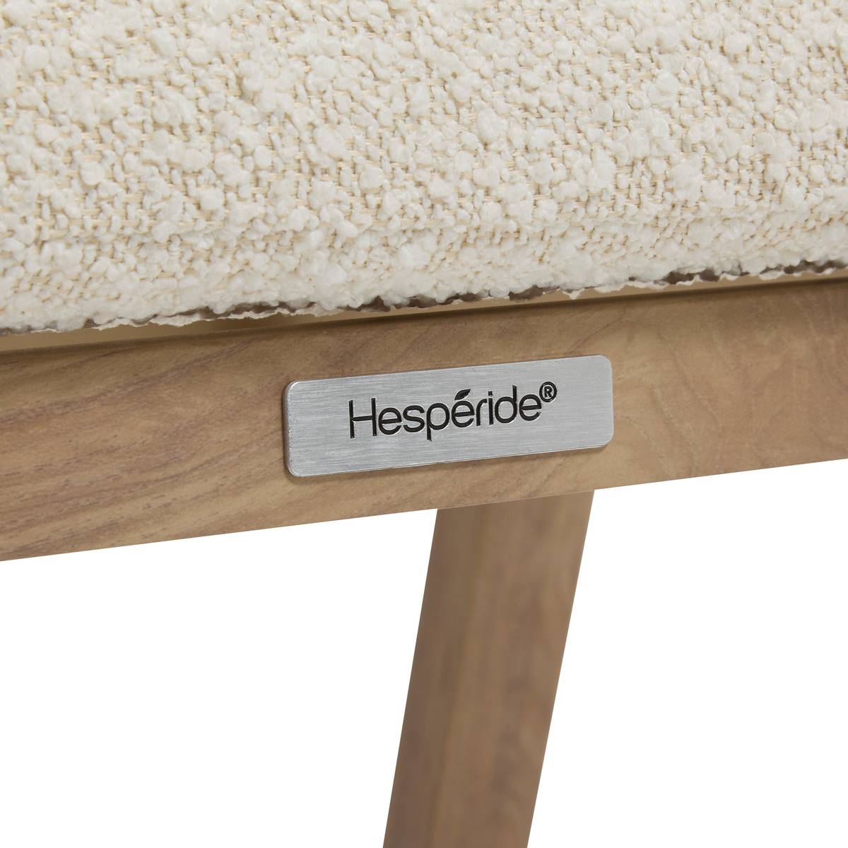 Garden chair with arms MYLORE Beige / Honey Epoxy treated aluminum, Recycled polyester Beige / Honey