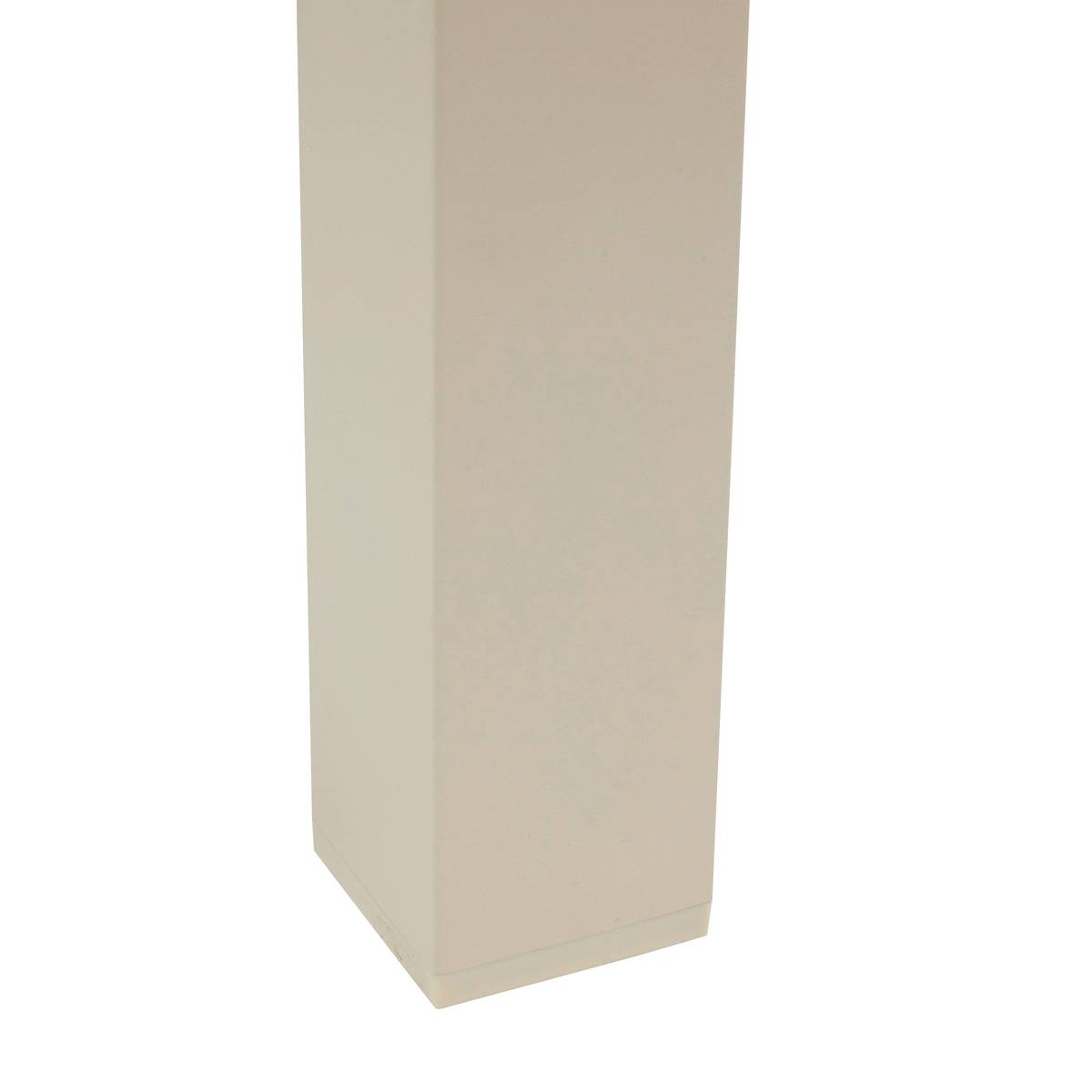Rectangular extendable garden table PIAZZA Spelt / Clay 10 seats - Epoxy treated aluminum, Tempered glass Spelt / Clay