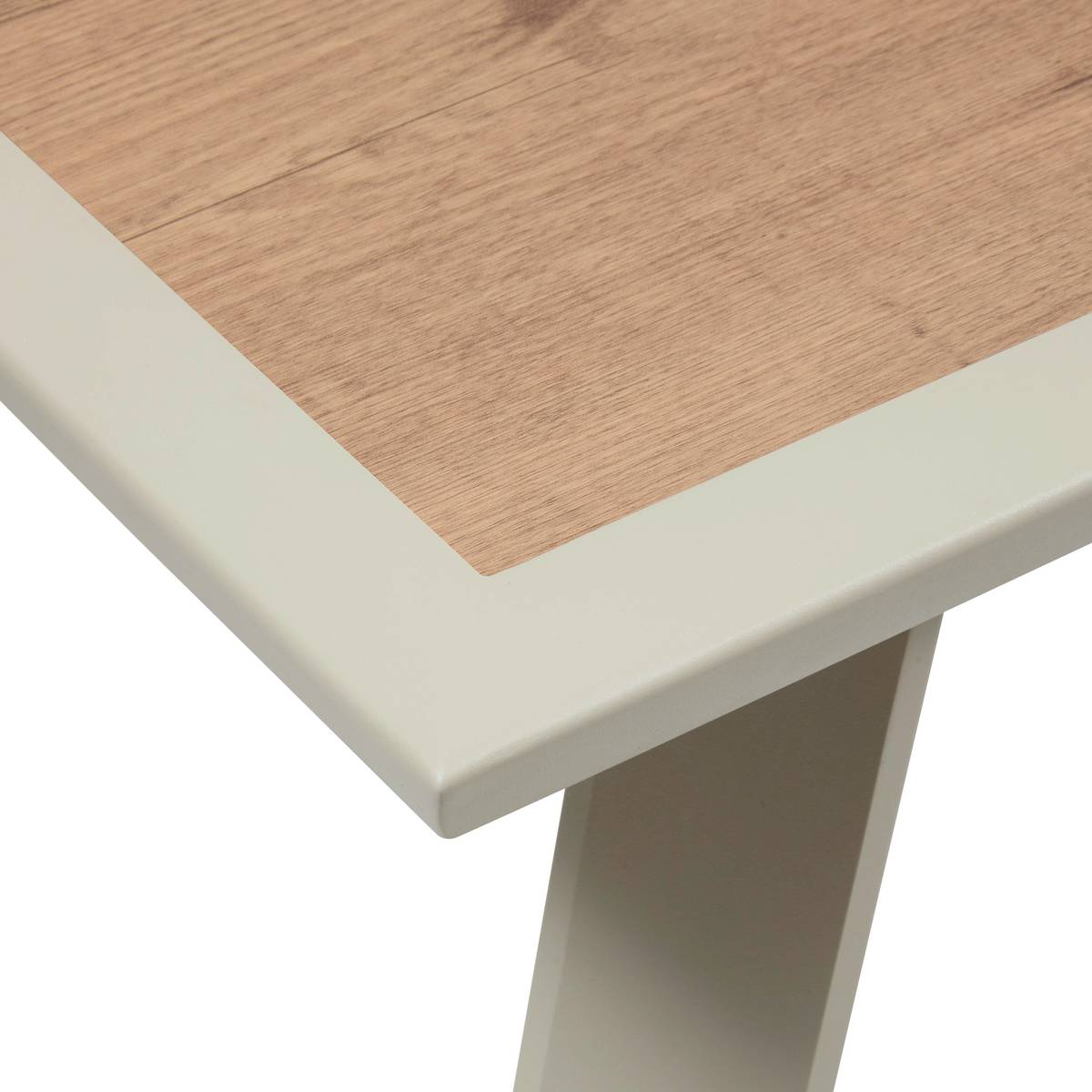 Rectangular extendable garden table PAVANE Malta / Clay 10 seats - Epoxy treated aluminum, Tempered glass Malta / Clay