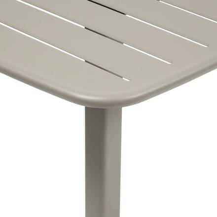 Square high garden table ALEGORIA Coffee 2 seats - Epoxy-treated steel, Reinforced anti-rust treatment
