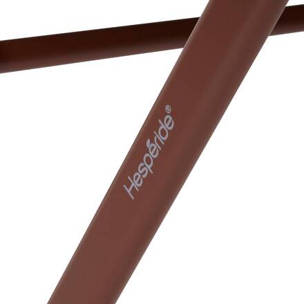 Folding balcony table GREENSBORO Mahogany 2 seats - Steel, Reinforced anti-rust treatment