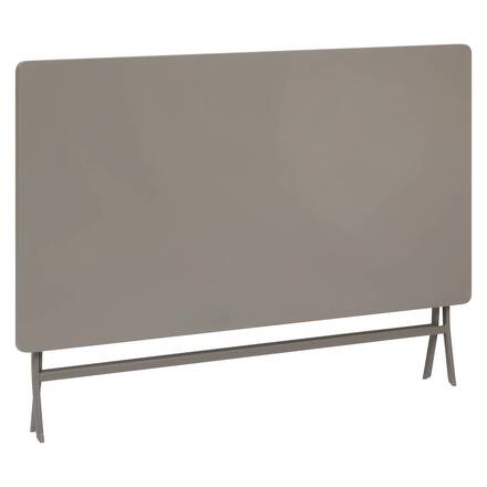 Folding balcony table GREENSBORO Coffee 6 seats - Steel, Reinforced anti-rust treatment
