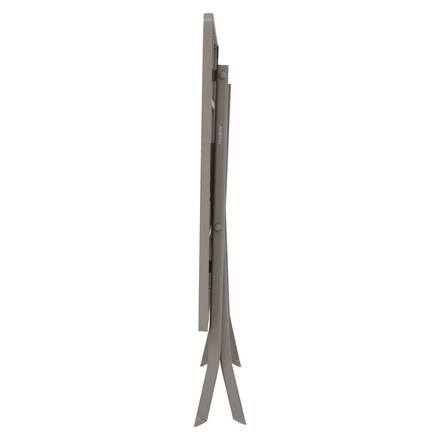 Folding balcony table GREENSBORO Coffee 6 seats - Steel, Reinforced anti-rust treatment