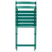 Folding garden chair GREENSBORO Opal green Epoxy treated steel, Reinforced anti-rust treatment Opal Green