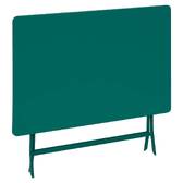 Folding balcony table GREENSBORO Opal green 4 seats - Steel, Reinforced anti-rust treatment Opal Green