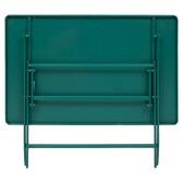 Folding balcony table GREENSBORO Opal green 4 seats - Steel, Reinforced anti-rust treatment Opal Green