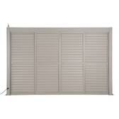 Sliding shutter EVORA Clay For EVORA Side 4 m - 2.4 x 3.7 m - Epoxy-coated aluminium Clay