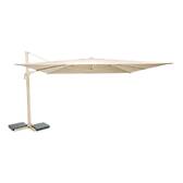 Tilt rectangular cantilever parasol MELHIA Clay 4 x 3 - Steel, Aluminum, Olefin Clay