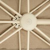Tilt rectangular cantilever parasol MELHIA Clay 4 x 3 - Steel, Aluminum, Olefin Clay