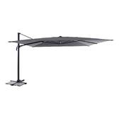 Tilt rectangular cantilever parasol MELHIA Anthracite 4 x 3 m - Aluminum, Steel, Olefin Anthracite