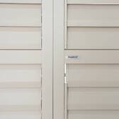 Sliding shutter EVORA Clay For EVORA Side 3 m - 2.7 x 2.3 m - Epoxy-coated aluminium Clay
