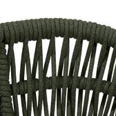 Garden chair with arms MYLORE Fern / Honey Epoxy treated aluminum, Recycled polyester Fern / Honey