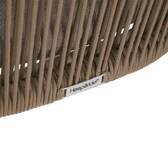 Garden chair with arms NELORA Honey Epoxy treated aluminum, Recycled polyester Miel / Honey