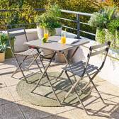 Folding garden chair GREENSBORO Coffee