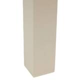 Rectangular extendable garden table PIAZZA Spelt / Clay 10 seats - Epoxy treated aluminum, Tempered glass Spelt / Clay