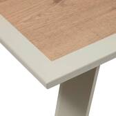 Rectangular extendable garden table PAVANE Malta / Clay 10 seats - Epoxy treated aluminum, Tempered glass Malta / Clay