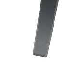 Rectangular extendable garden table PAVANE Truffle / Graphite 10 seats - Epoxy treated aluminum, Tempered glass Truffle / Graphite