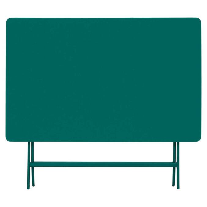 Folding balcony table GREENSBORO Opal green 4 seats - Steel, Reinforced anti-rust treatment Opal Green