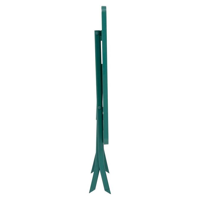 Folding balcony table GREENSBORO Opal green 4 seats - Steel, Reinforced anti-rust treatment Opal Green