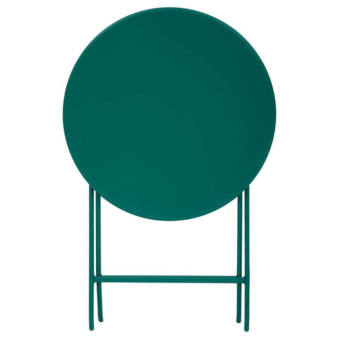 Folding balcony table GREENSBORO Opal green 2 seats - Steel, Reinforced anti-rust treatment Opal Green