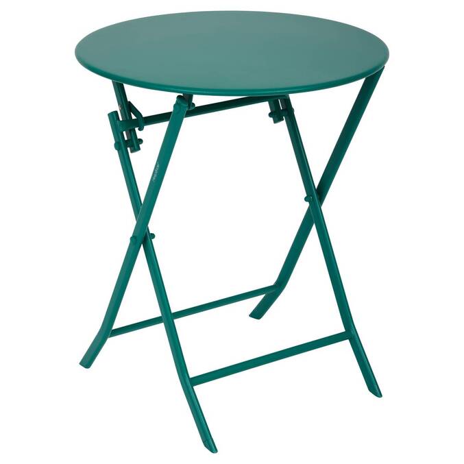 Folding balcony table GREENSBORO Opal green 2 seats - Steel, Reinforced anti-rust treatment Opal Green