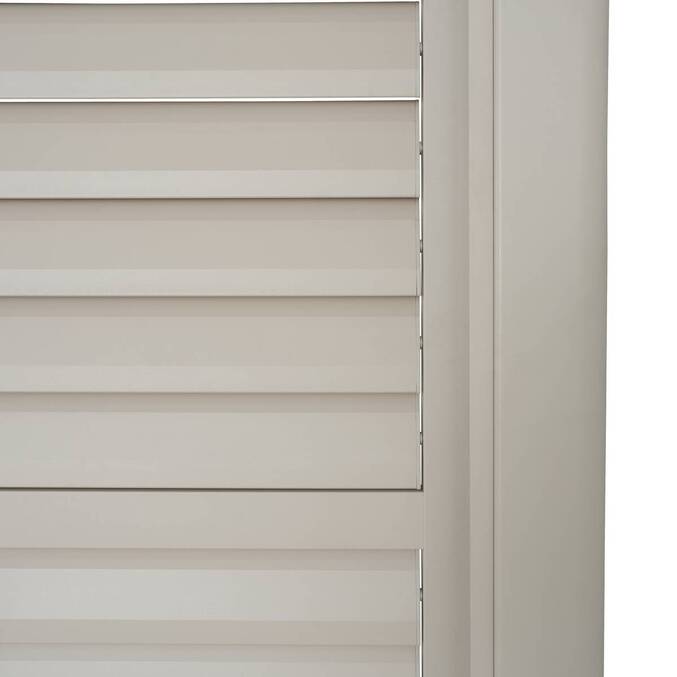 Sliding shutter EVORA Clay For EVORA Side 4 m - 2.4 x 3.7 m - Epoxy-coated aluminium Clay