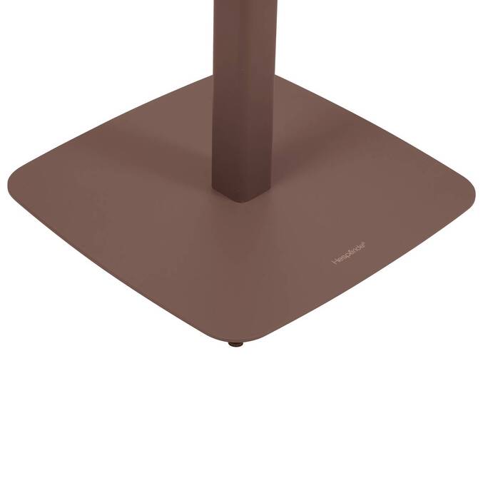 Square Garden High Table ALEGORIA Mahogany 2 seats - Epoxy-treated steel, Reinforced anti-rust treatment Mahogany Brown
