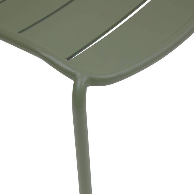 Garden chair ALEGORIA Laurel green Epoxy treated steel, Reinforced anti-rust treatment Laurel