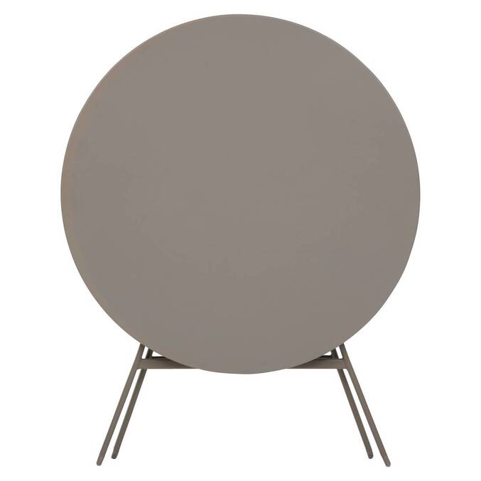 Folding balcony table GREENSBORO Coffee 4 seats - Steel, Reinforced anti-rust treatment Coffee