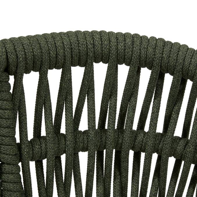 Garden chair with arms MYLORE Fern / Honey Epoxy treated aluminum, Recycled polyester3876