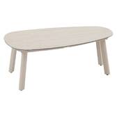 Garden lounge set FLOVIA Clay 4 seats - Epoxy-treated aluminum, Texaline Clay