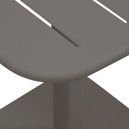 Square garden table set + 2 ALEGORIA chairs Coffee 2 seats - Steel, Reinforced anti-rust treatment