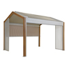 Pérgola independiente y quioscos