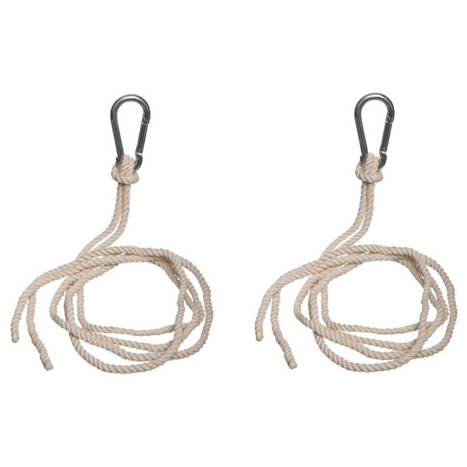Kit de fijación con cuerda para hamaca Beige 2 cuerdas de fijación13
