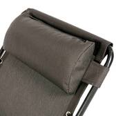 Sillón relax de jardín SILOS Antracita 5 posiciones - Acero con recubrimiento de epoxi, Texaline Antracita