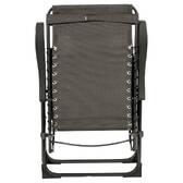 Sillón relax de jardín SILOS Antracita 5 posiciones - Acero con recubrimiento de epoxi, Texaline Antracita