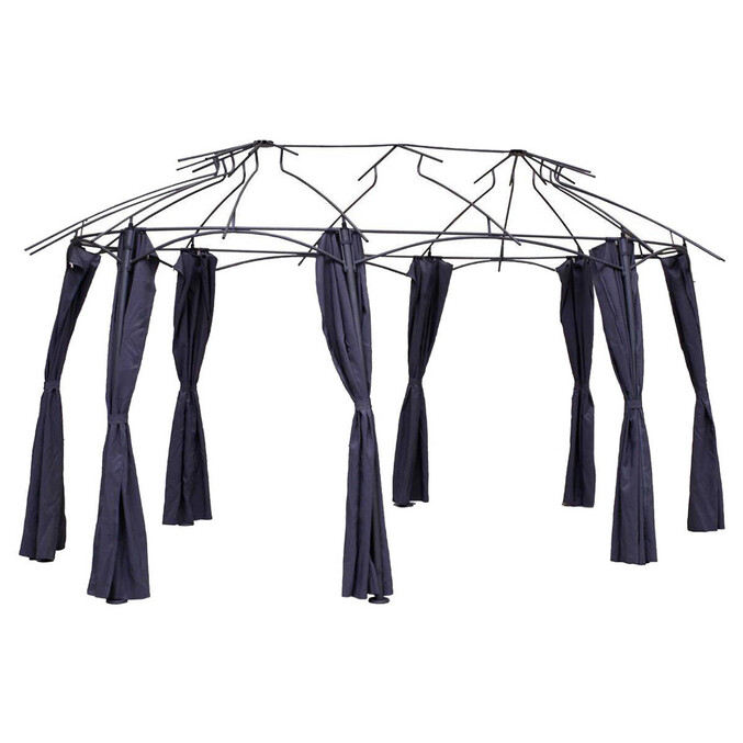 Cortinas para cenador MALDIVES Pizarra Para MALDIVES 5 x 3 m - Poliéster3445
