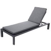 Cama de piscina ÉVASION Antracita / Grafito Aluminio tratado con epoxi, Texaline, Poliéster Antracita / Grafito
