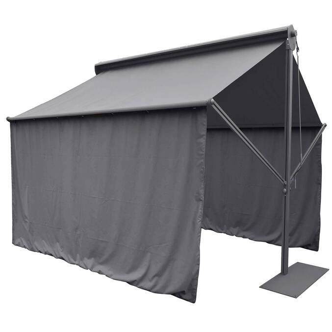 Cortinas para cenador SALSA Pizarra Para SALSA 4 x 2 m - Poliéster3445