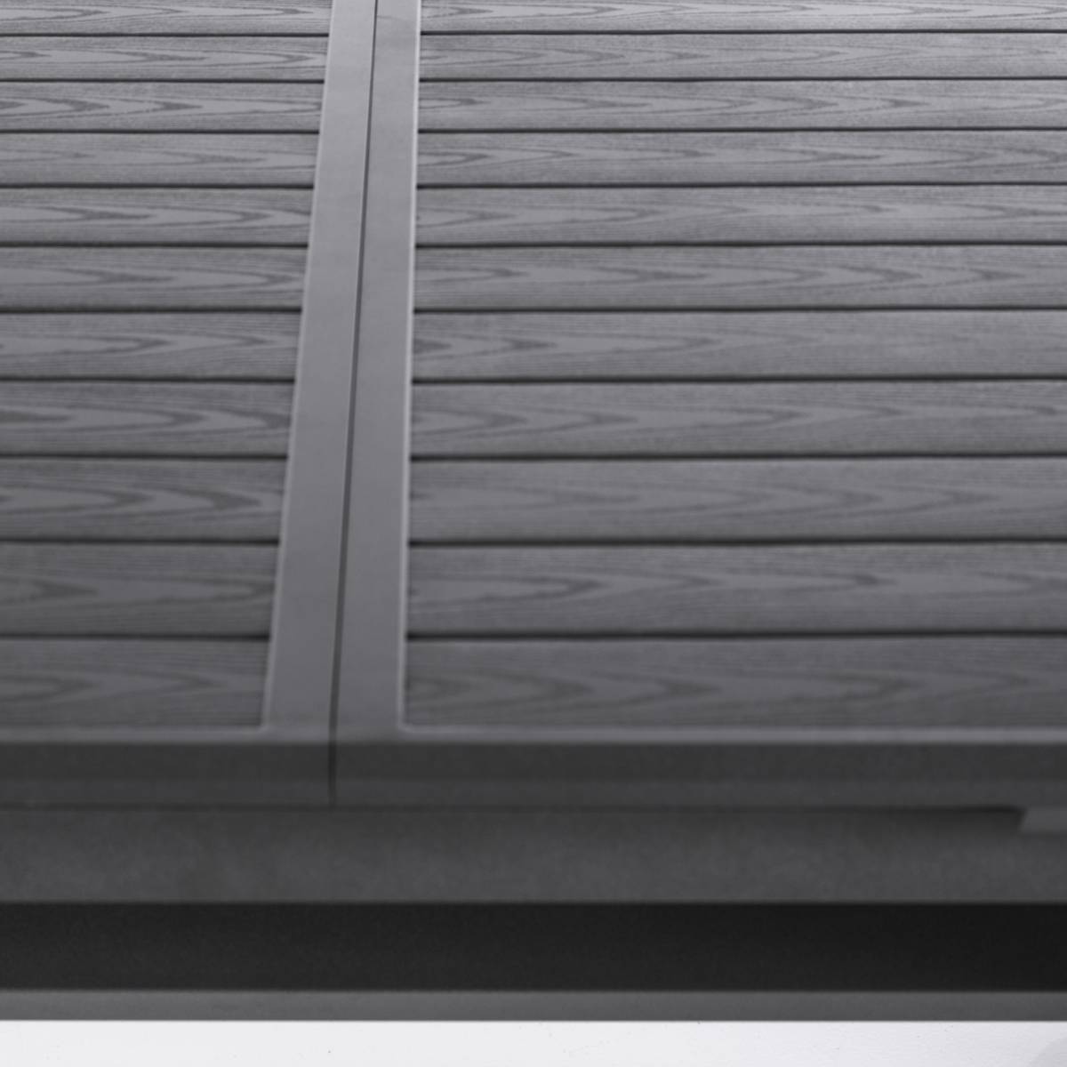 Mesa de jardín extensible AXIOME Gris 12 plazas - Aluminio con recubrimiento de epoxi Pizarra granito