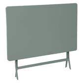 Mesa de jardín rectangular plegable GREENSBORO Verde oliva 4 plazas - Acero tratado con epoxi, Tratamiento antióxido reforzado Verde oliva