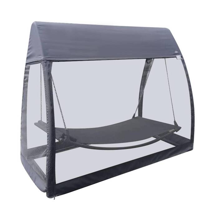 Hamaca con Mosquitera TRINIDAD Pizarra 233 x 138 x 203 cm - Acero tratado con epoxi, Texaline3445