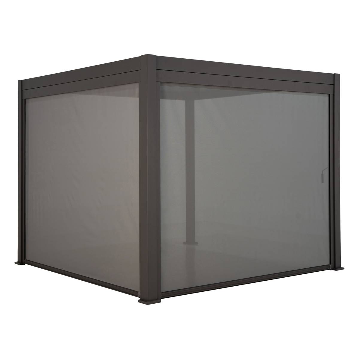 Toldo para pérgola bioclimática EVORA Pizarra Para EVORA Lado 3 m - 2,7 m - Aluminio, Texaline Pizarra