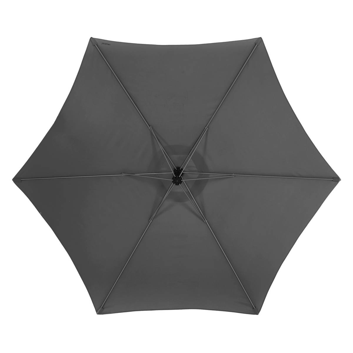 Parasol lateral redondo MANOA Pizarra 3 m - Aluminio tratado con epoxi, acero, poliéster Pizarra