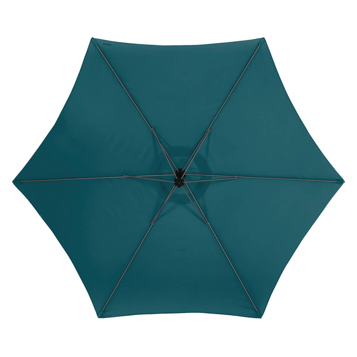 Parasol lateral redondo MANOA Azul pato 3 m - Aluminio tratado con epoxi, acero, poliéster Azul pato