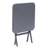 Mesa auxiliar de jardín cuadrada GREENSBORO Grafito 40 x 40 cm - Acero, Tratamiento Antioxidante Reforzado Grafito