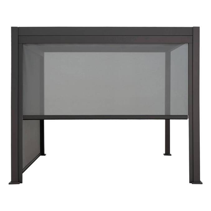 Toldo para pérgola bioclimática EVORA Pizarra Para EVORA Lado 3 m - 2,7 m - Aluminio, Texaline Pizarra