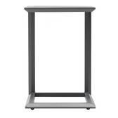 Mesa auxiliar de jardín cuadrada EVASION Grafito 38 x 38 cm - Aluminio tratado con epoxi Grafito