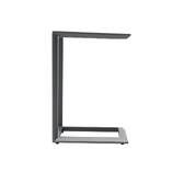 Mesa auxiliar de jardín cuadrada EVASION Grafito 38 x 38 cm - Aluminio tratado con epoxi Grafito